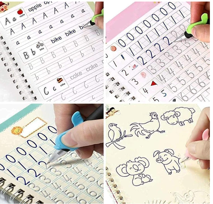 Sank Magic Practice Copybook(4 Book+10 Refill+1 Pen+1 Grip)