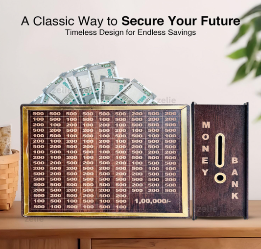 Wooden Money Bank