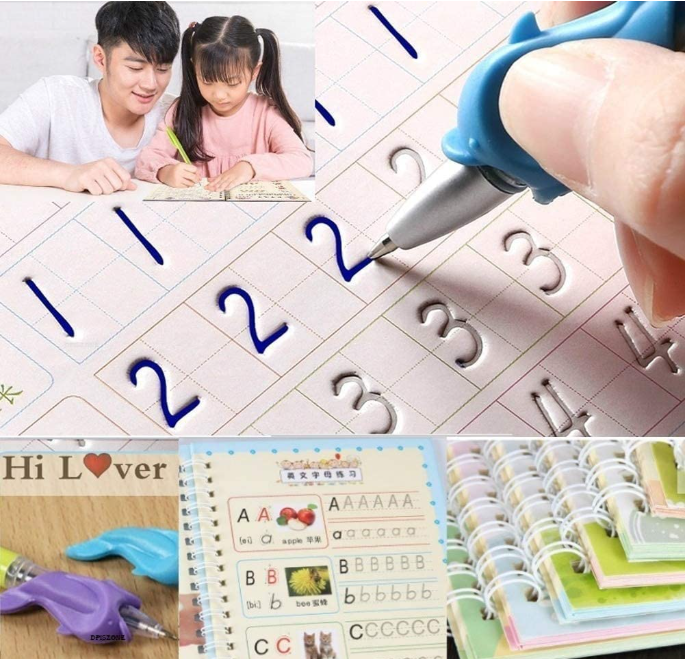 Sank Magic Practice Copybook(4 Book+10 Refill+1 Pen+1 Grip)