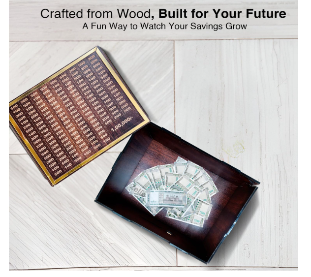 Wooden Money Bank